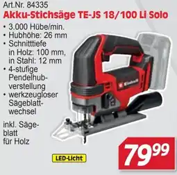 Zgonc Akku-Stichsäge TE-JS 18/100 Li Solo Angebot