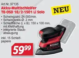 Zgonc Akku-Multischleifer TE-OSD 18/2-1501 Li Solo Angebot