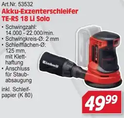 Zgonc Akku-Exzenterschleifer TE-RS 18 Li Solo Angebot