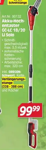 Zgonc Akku-Hochentaster GC-LC 18/20 Li Solo Angebot