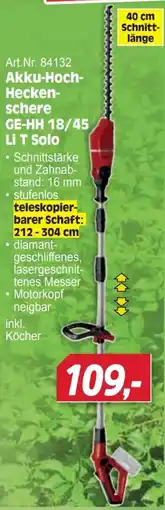Zgonc Akku-Hoch-Heckenschere GE-HH 18/45 Li T Solo Angebot