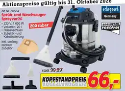 Zgonc Sprüh- und Waschsauger Sprayvac20 Angebot