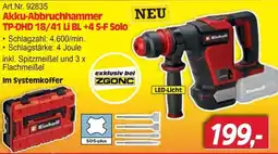 Zgonc Einhell Akku-Abbruchhammer TP-DHD 18/41 Li BL +4 S-F Solo Angebot