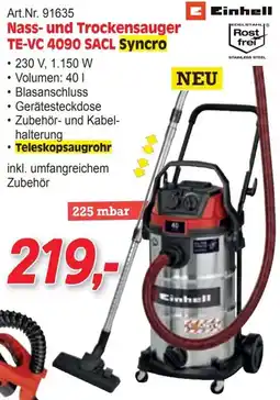 Zgonc Einhell Nass- und Trockensauger TE-VC 4090 SACL Syncro Angebot