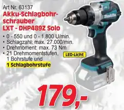 Zgonc Makita Akku-Schlagbohrschrauber LXT - DHP489Z Solo Angebot