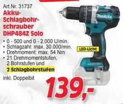 Zgonc Akku-Schlagbohrschrauber DHP484Z Solo Makita Angebot