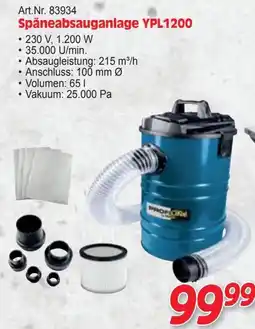 Zgonc Scheppach Späneabsauganlage YPL1200 Angebot