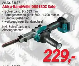 Zgonc Akku-Bandfeile DBS180Z Solo Makita Angebot