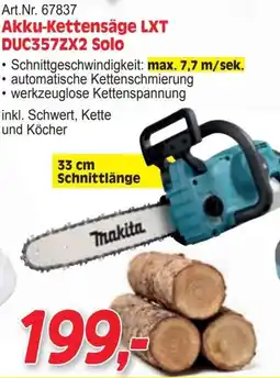Zgonc Akku-Kettensäge LXT DUC357ZX2 Solo Makita Angebot