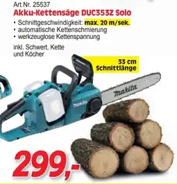 Zgonc Akku-Kettensäge DUC353Z Solo Makita Angebot