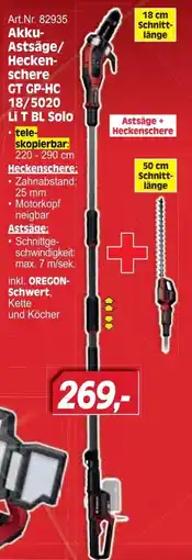 Zgonc Einhell Akku-Astsäge/Heckenschere GT GP-HC 18/5020 LI T BL Solo Angebot