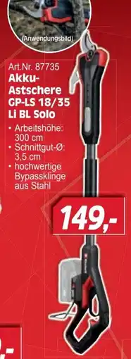 Zgonc Einhell Akku-Astschere GP-LS 18/35 Li BL Solo Angebot