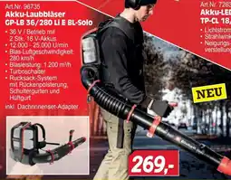 Zgonc Einhell Akku-Laubbläser GP-LB 36/280 Li E BL-Solo Angebot