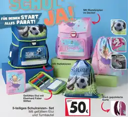 Woolworth 3-teiliges Schulranzen-Set Angebot