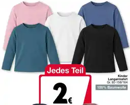 Woolworth Kinder Langarmshirt Angebot