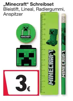 Woolworth Minecraft Schreibset Angebot
