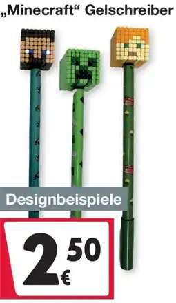 Woolworth Minecraft Gelschreiber Angebot