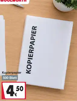 Woolworth Kopierpapier Angebot