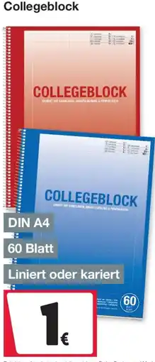 Woolworth Collegeblock Angebot