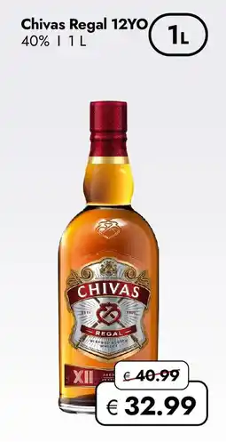 Travel FREE Chivas Regal 12YO 40% Angebot
