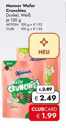 Travel FREE Manner Wafer Crunchies Angebot