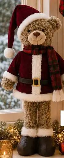 KiK Deko-Bär Weihnachten Angebot