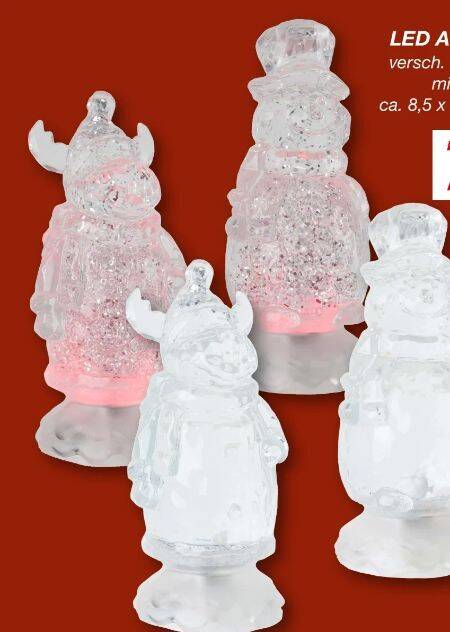LED Acryl Figuren 1 stk. Angebot bei KiK