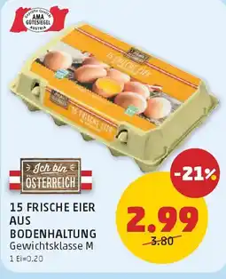 PENNY 15 Frische Eier Angebot