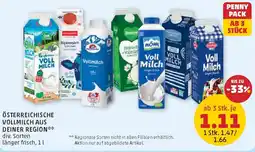 PENNY Österreichische Vollmilch Angebot