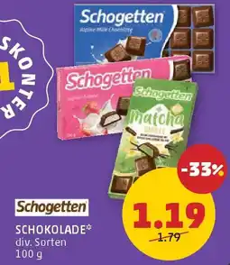 PENNY Schokolade Schogetten Angebot