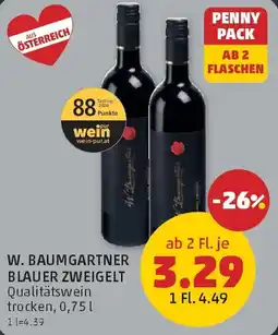 PENNY W. Baumgartner Blauer Zweigelt Angebot