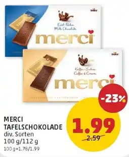 PENNY Merci Tafelschokolade Angebot