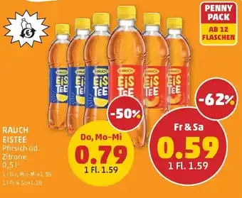 PENNY Rauch Eistee Pfirsich od. Zitrone Angebot