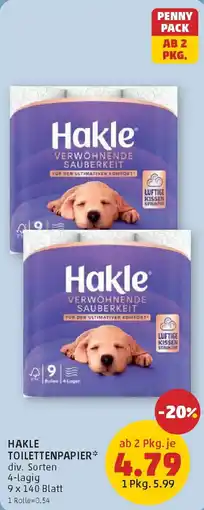 PENNY Hakle Toilettenpapier Angebot