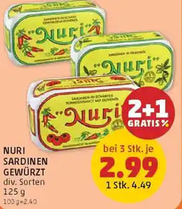 PENNY Nuri Sardinen gewürzt Angebot
