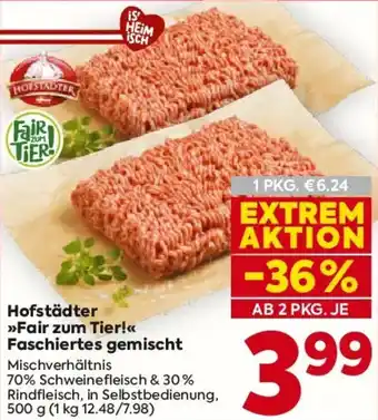 Billa Hofstädter Fair zum Tier! Faschiertes gemischt Angebot