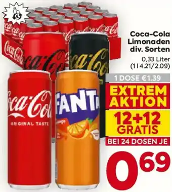 Coca-Cola Limonaden