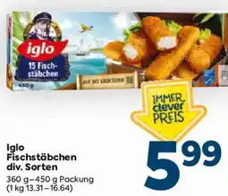 Billa Iglo Fischstäbchen Angebot