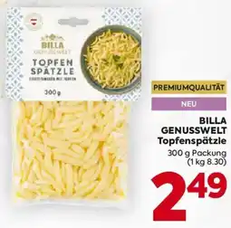 Billa BILLA GENUSSWELT Topfenspätzle Angebot