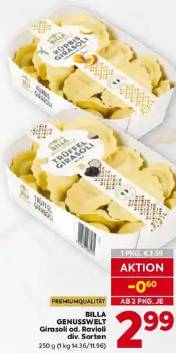 Billa BILLA GENUSSWELT Girasoli od. Ravioli Angebot