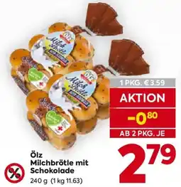 Billa Ölz Milchbrötle mit Schokolade Angebot