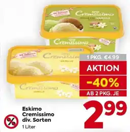 Billa Eskimo Cremissimo Angebot