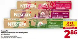 Billa Nescafé nespressokompatible Alukapseln Angebot