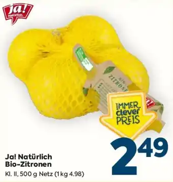 Billa Ja! Natürlich Bio-Zitronen Angebot