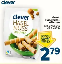 Billa clever Haselnuss-röllchen Angebot