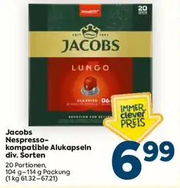 Billa Jacobs Nespresso-kompatible Alukapseln Angebot