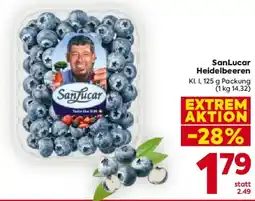 Billa SanLucar Heidelbeeren Angebot