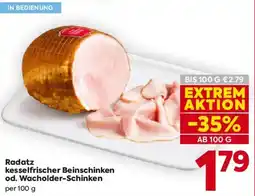 Billa Radatz kesselfrischer Beinschinken od. Wacholder-Schinken Angebot