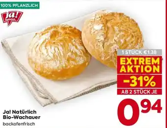 Billa Ja! Natürlich Bio-Wachauer Angebot
