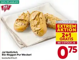 Billa Ja! Natürlich Bio-Roggen Pur Weckerl Angebot